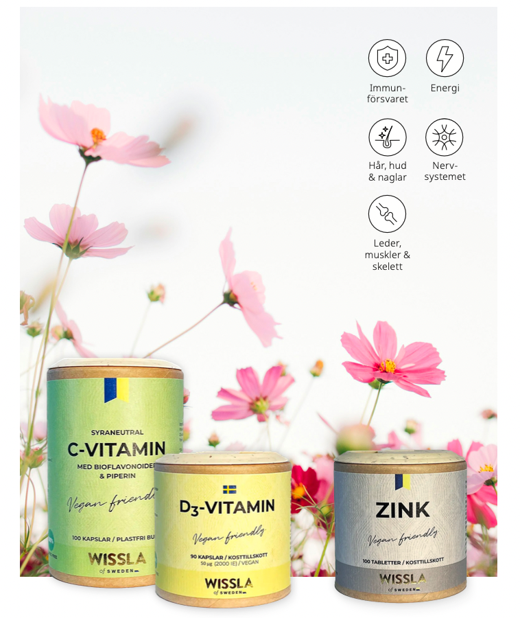 Vårpaket – C-vitamin, D3-Vitamin & Zink